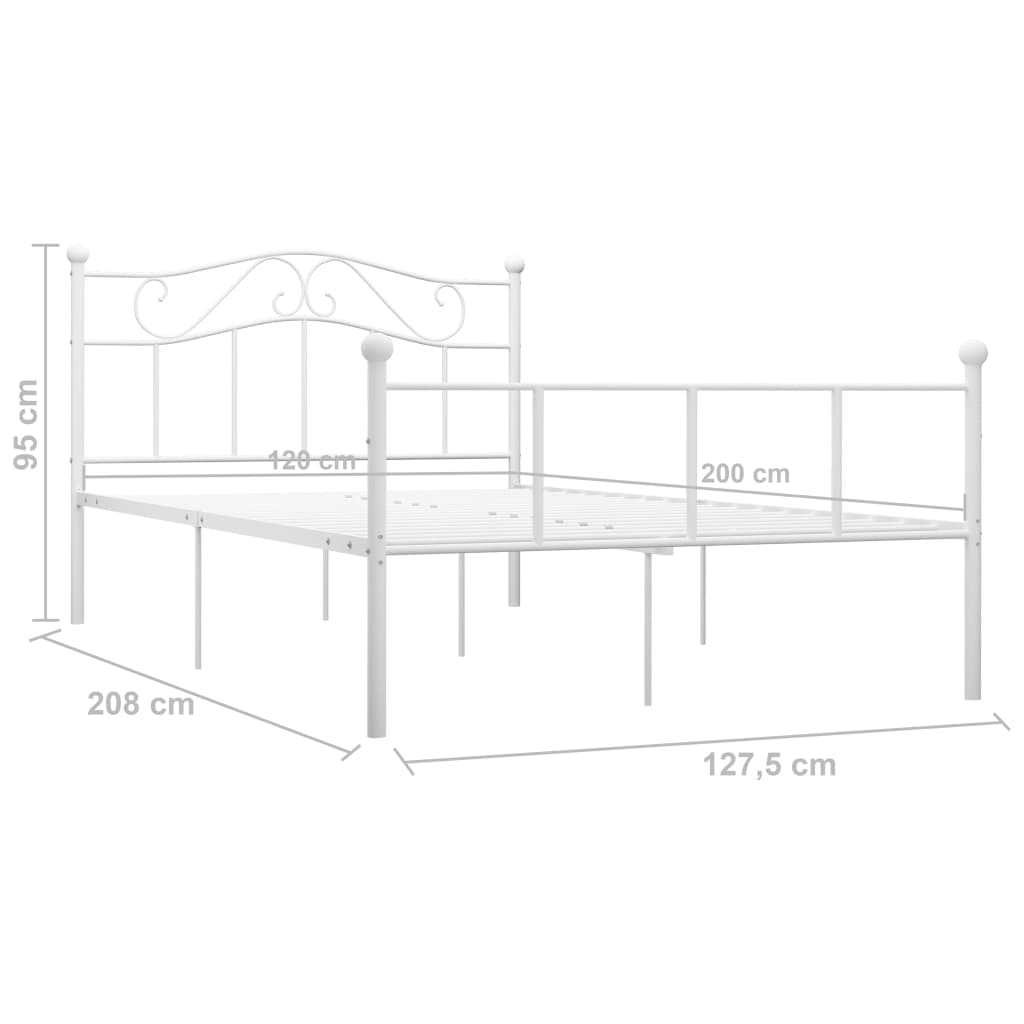 Bedframe metaal 140x200 cm