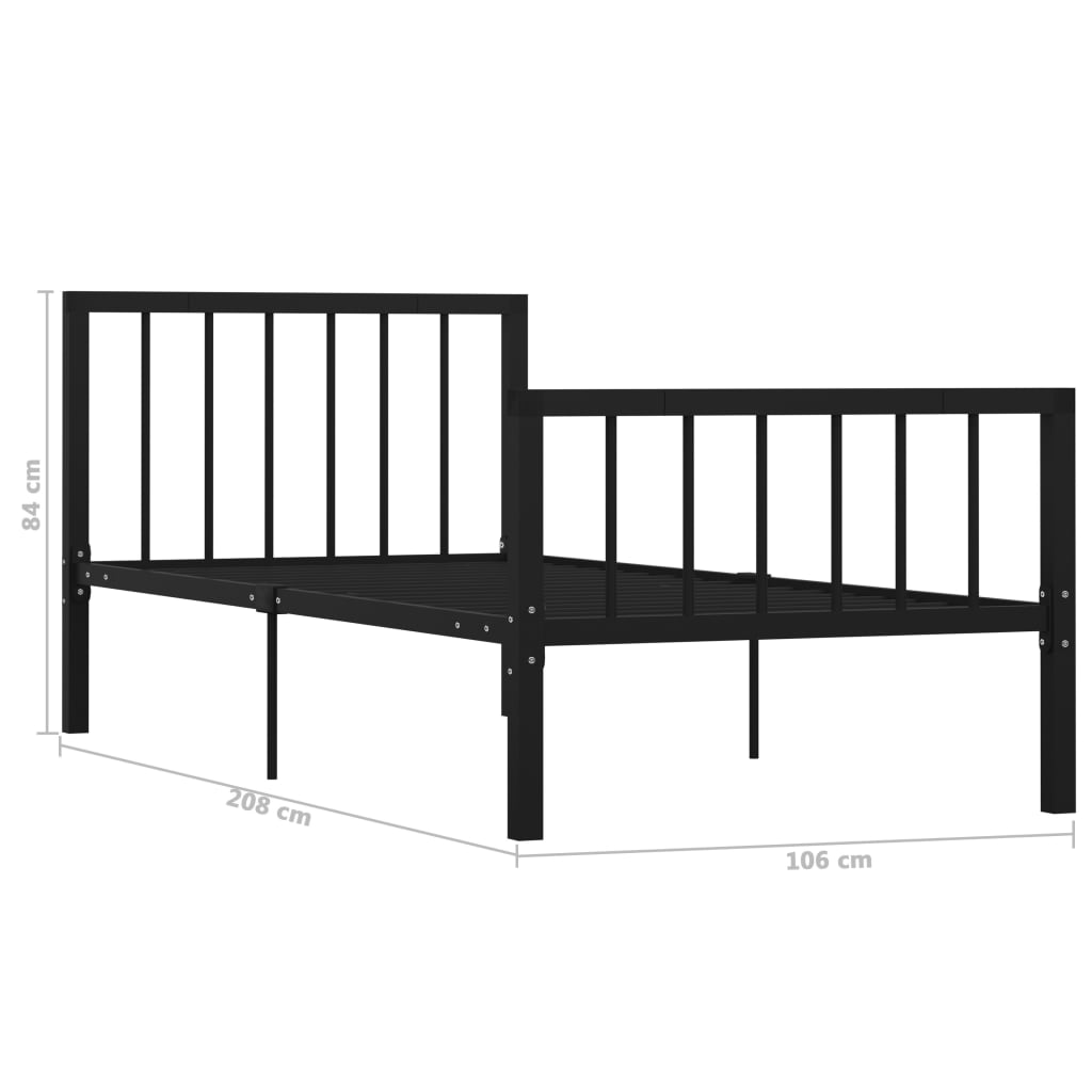 Bedframe metaal 120x200 cm