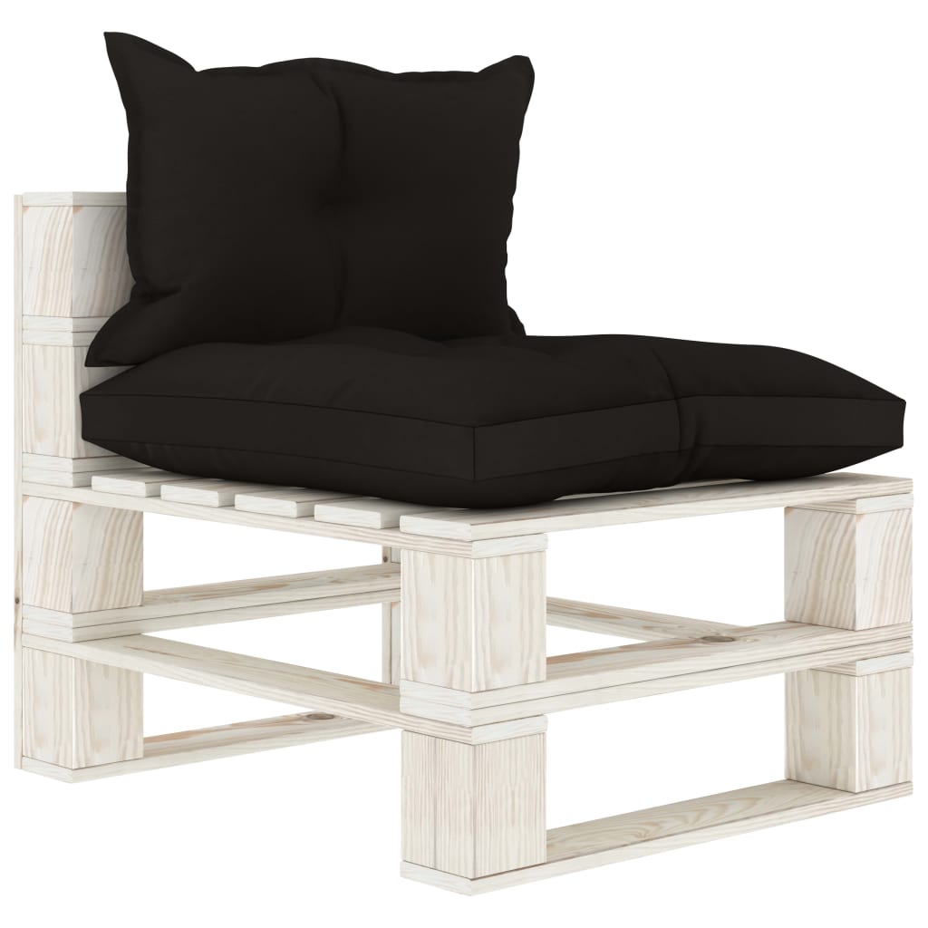 6-delige Loungeset pallet hout wit