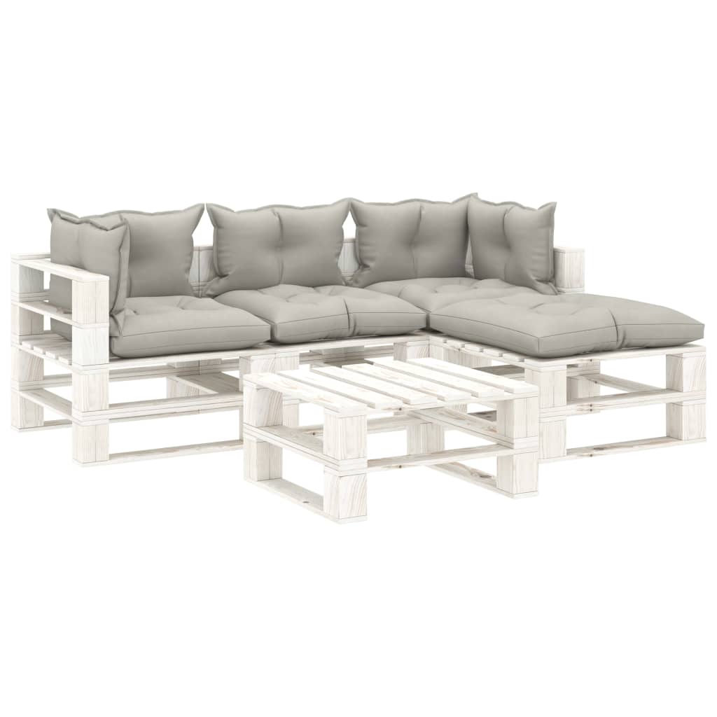 5-delige Loungeset pallet hout