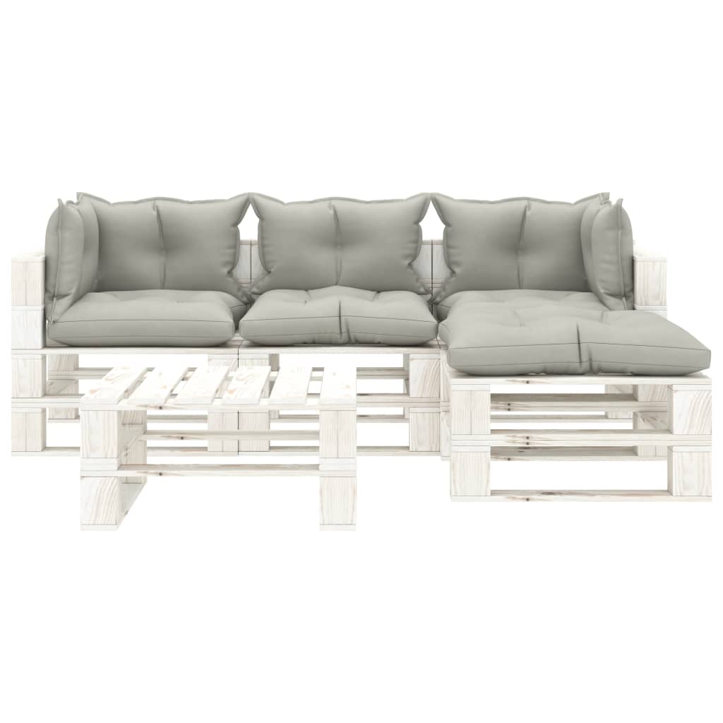 5-delige Loungeset pallet hout