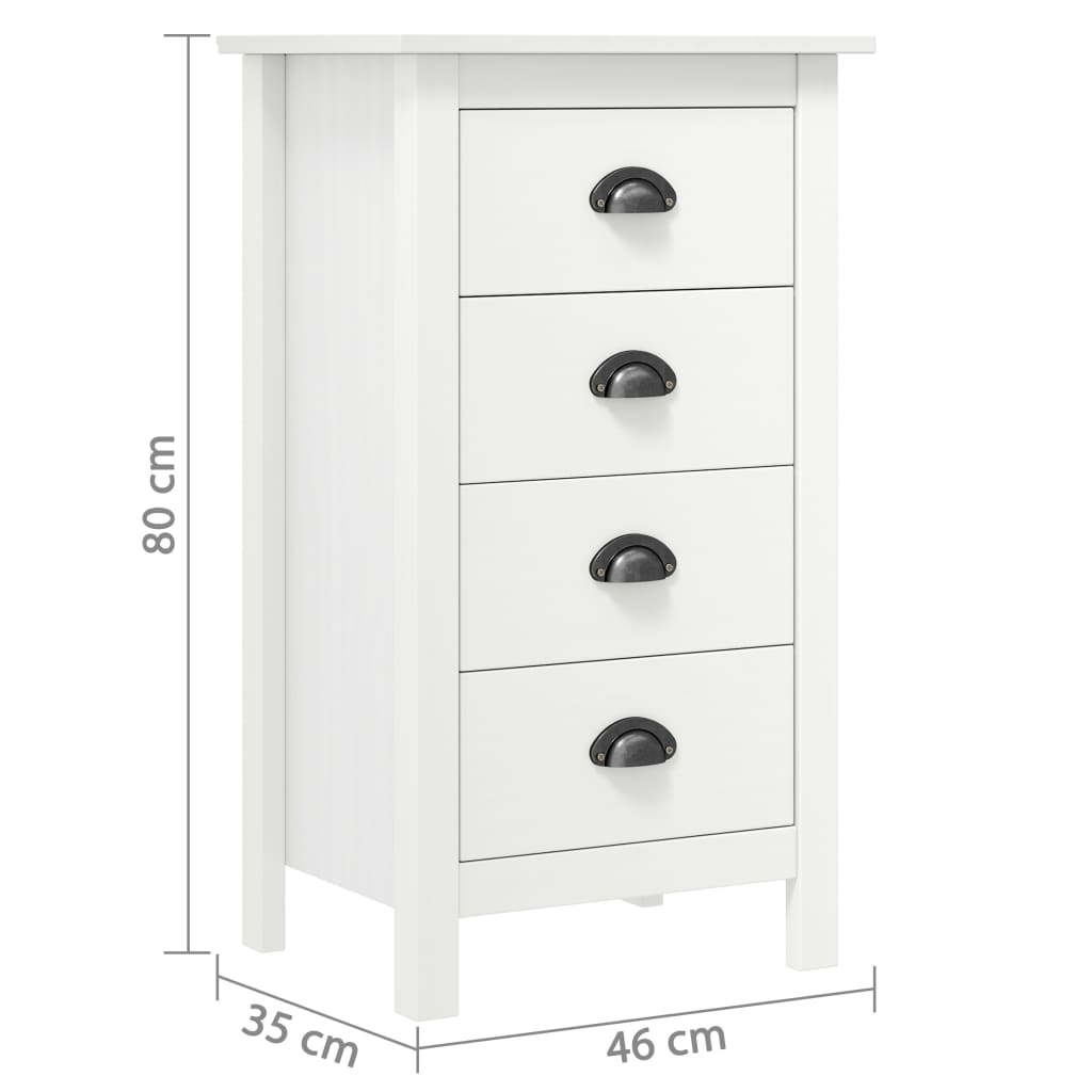 Dressoir Hill 46x35x80 cm massief grenenhout