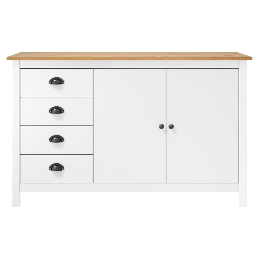 Dressoir Hill 130x40x80 cm massief grenenhout honingbruin