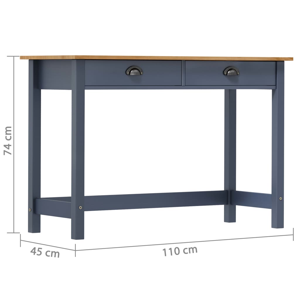 Wandtafel Hill 2 lades 110x45x74 cm massief grenenhout