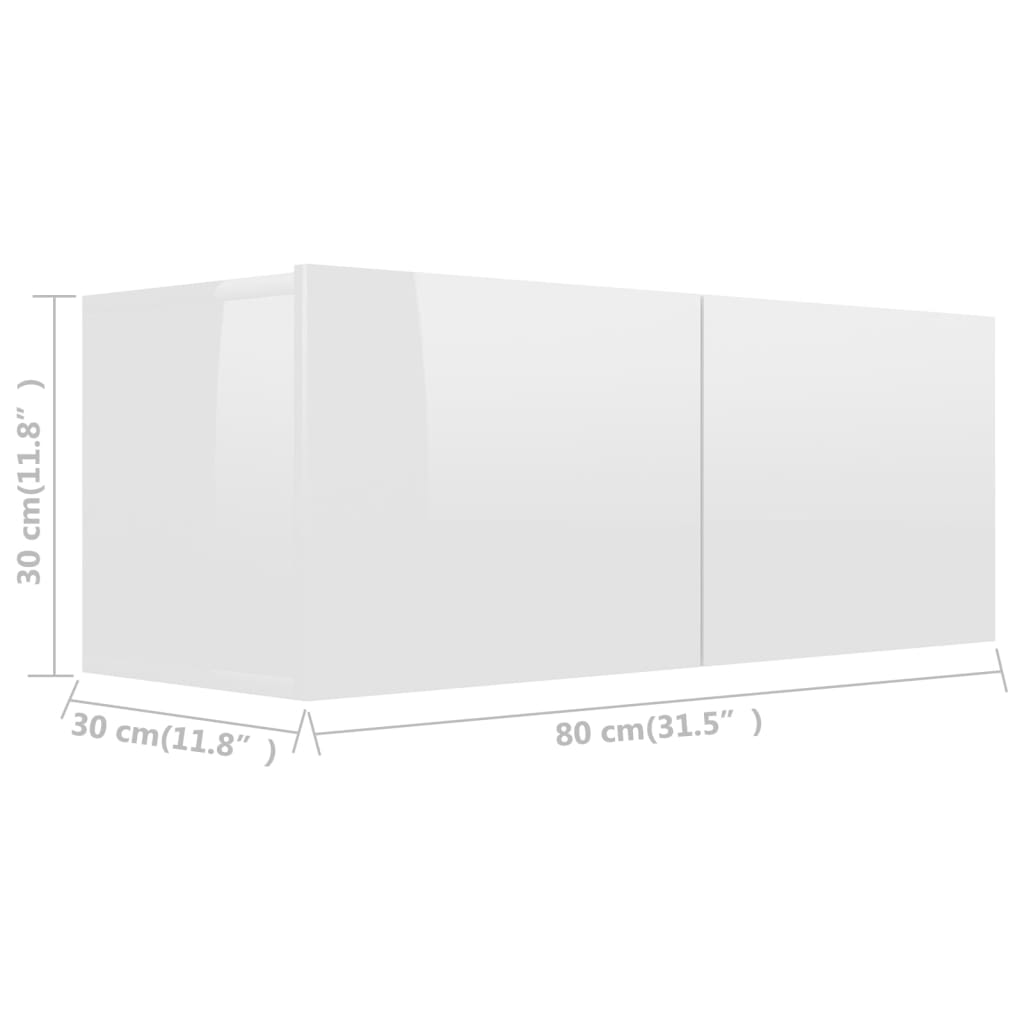 Tv-meubel 100x30x30 cm bewerkt hout