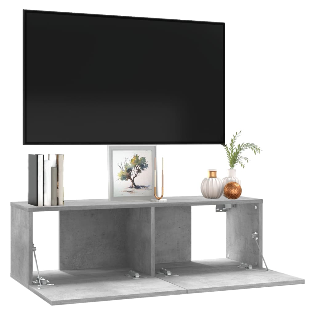 Tv-wandmeubel 120x30x30 cm bewerkt hout bruin eikenkleur