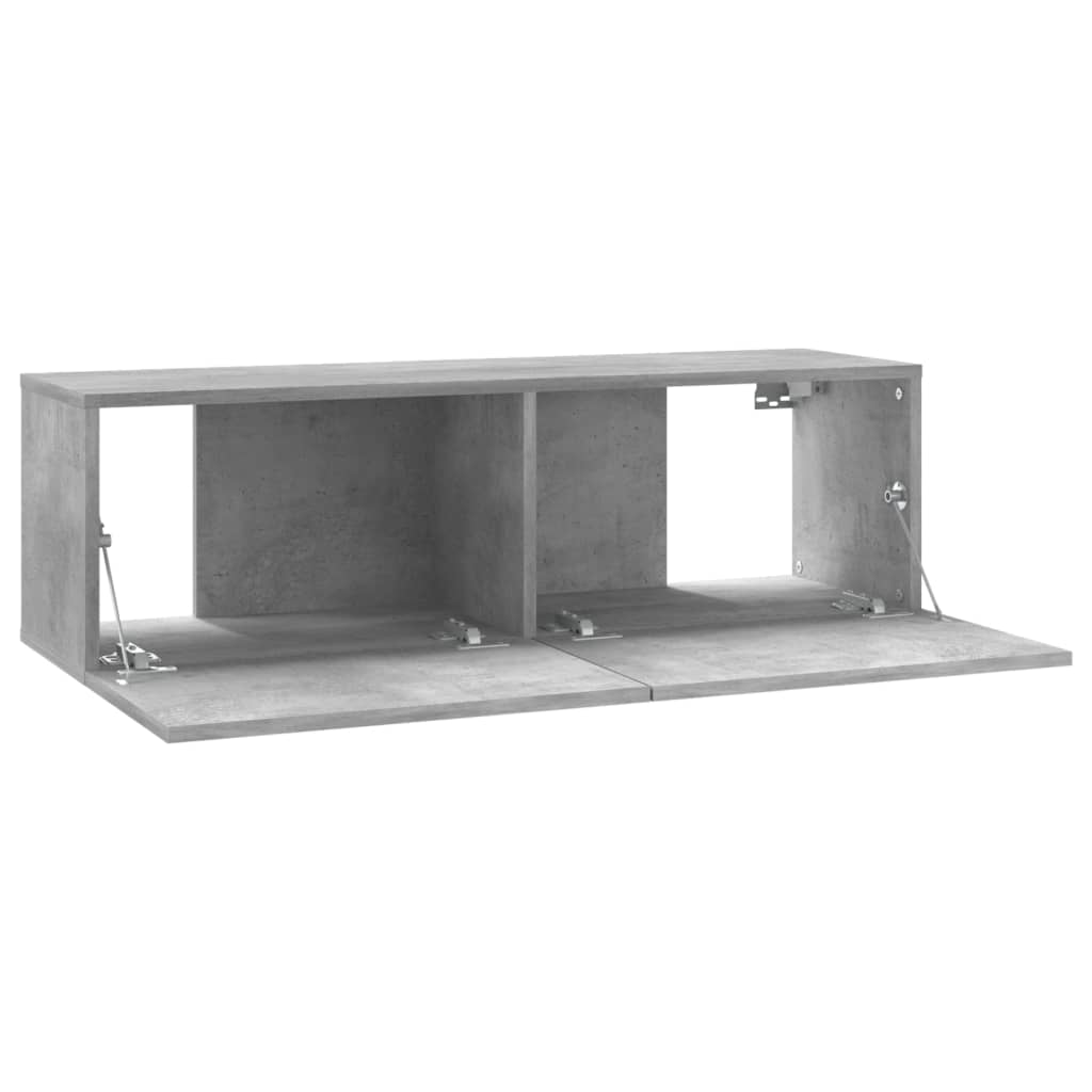 Tv-wandmeubel 120x30x30 cm bewerkt hout bruin eikenkleur