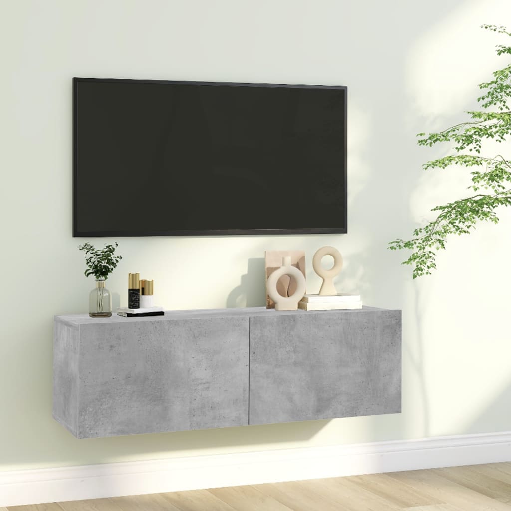 Tv-wandmeubel 120x30x30 cm bewerkt hout bruin eikenkleur