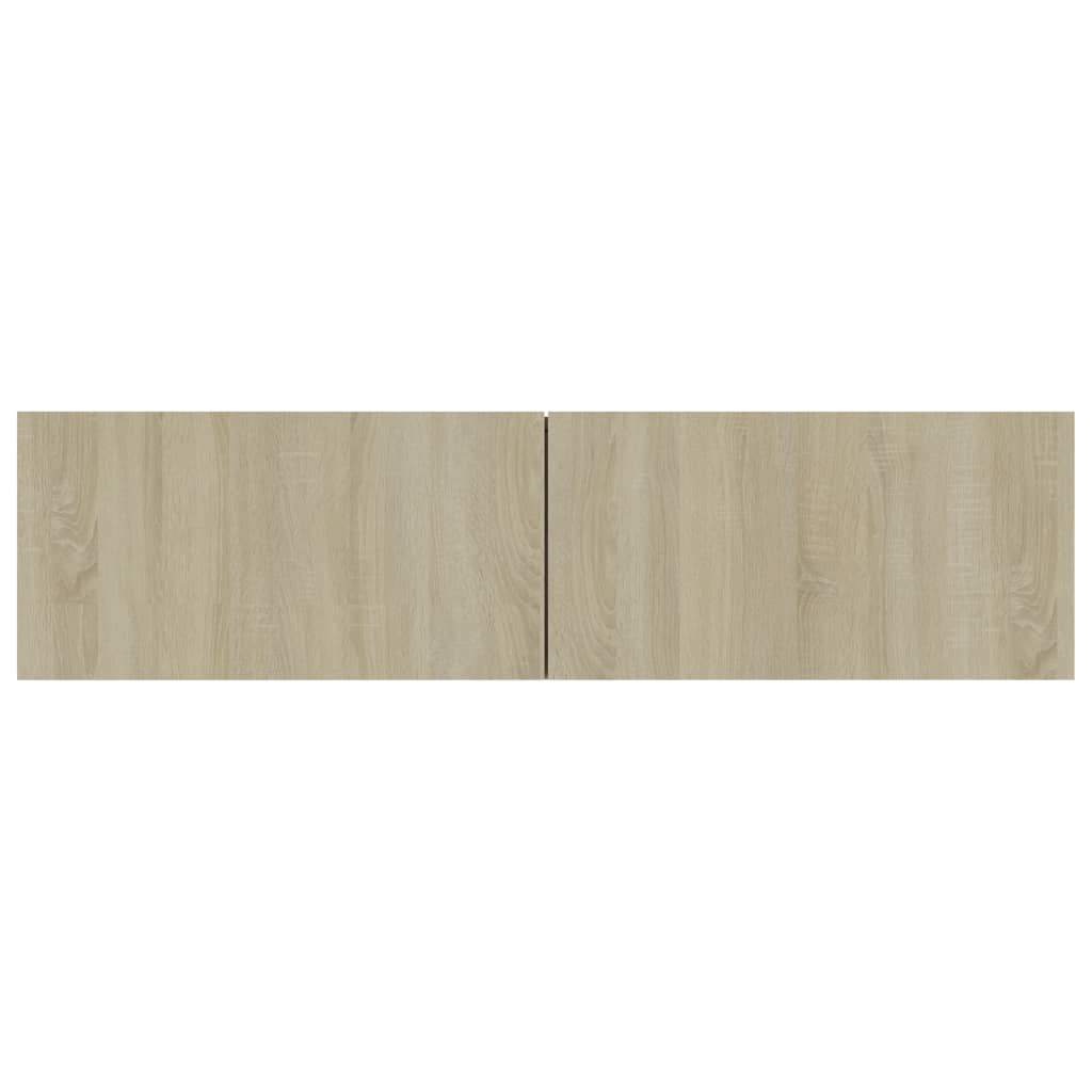 Tv-wandmeubel 120x30x30 cm bewerkt hout bruin eikenkleur