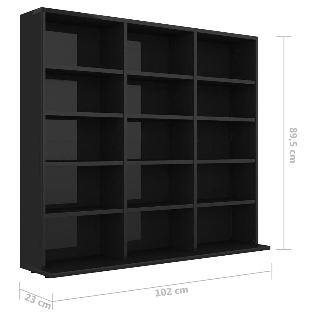 Cd-kast 102x16x177,5 cm bewerkt hout