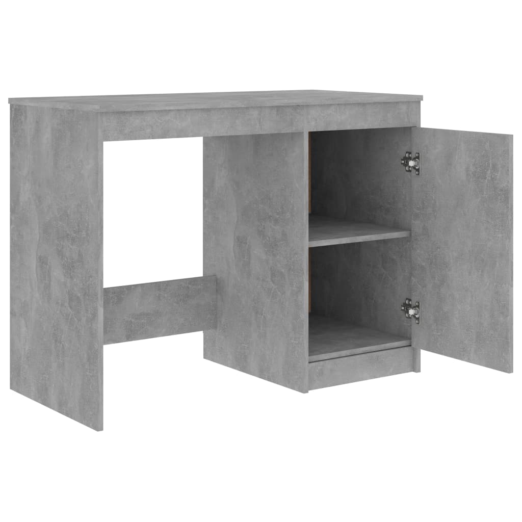 Bureau 100x50x76 cm bewerkt hout eikenkleurig