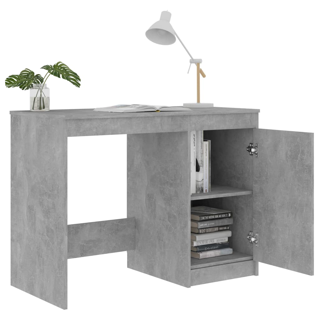 Bureau 100x50x76 cm bewerkt hout eikenkleurig