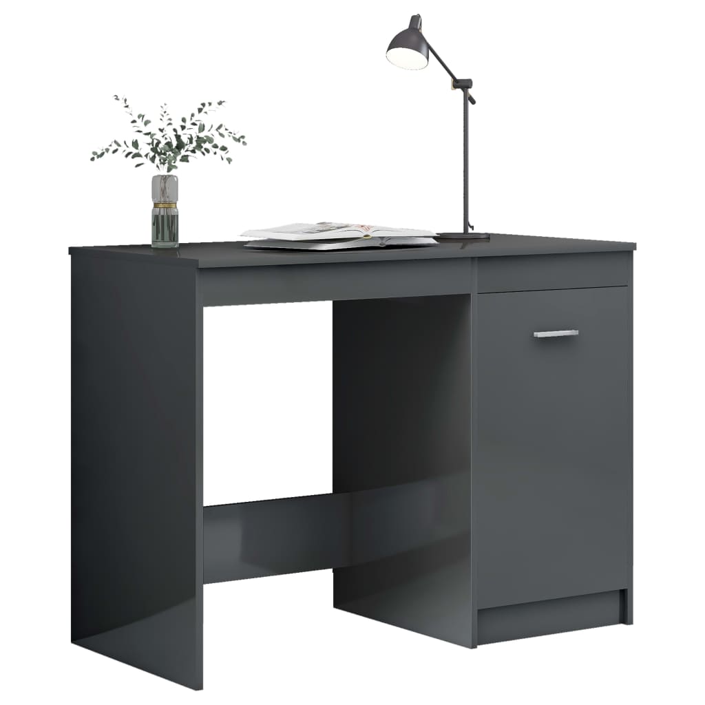 Bureau 100x50x76 cm bewerkt hout eikenkleurig