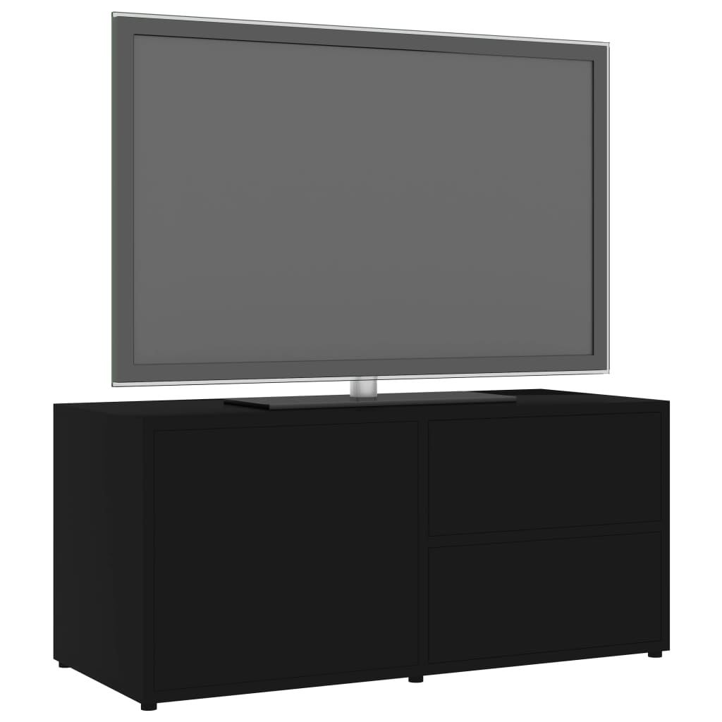 Tv-meubel 80x34x36 cm bewerkt hout eikenkleurig