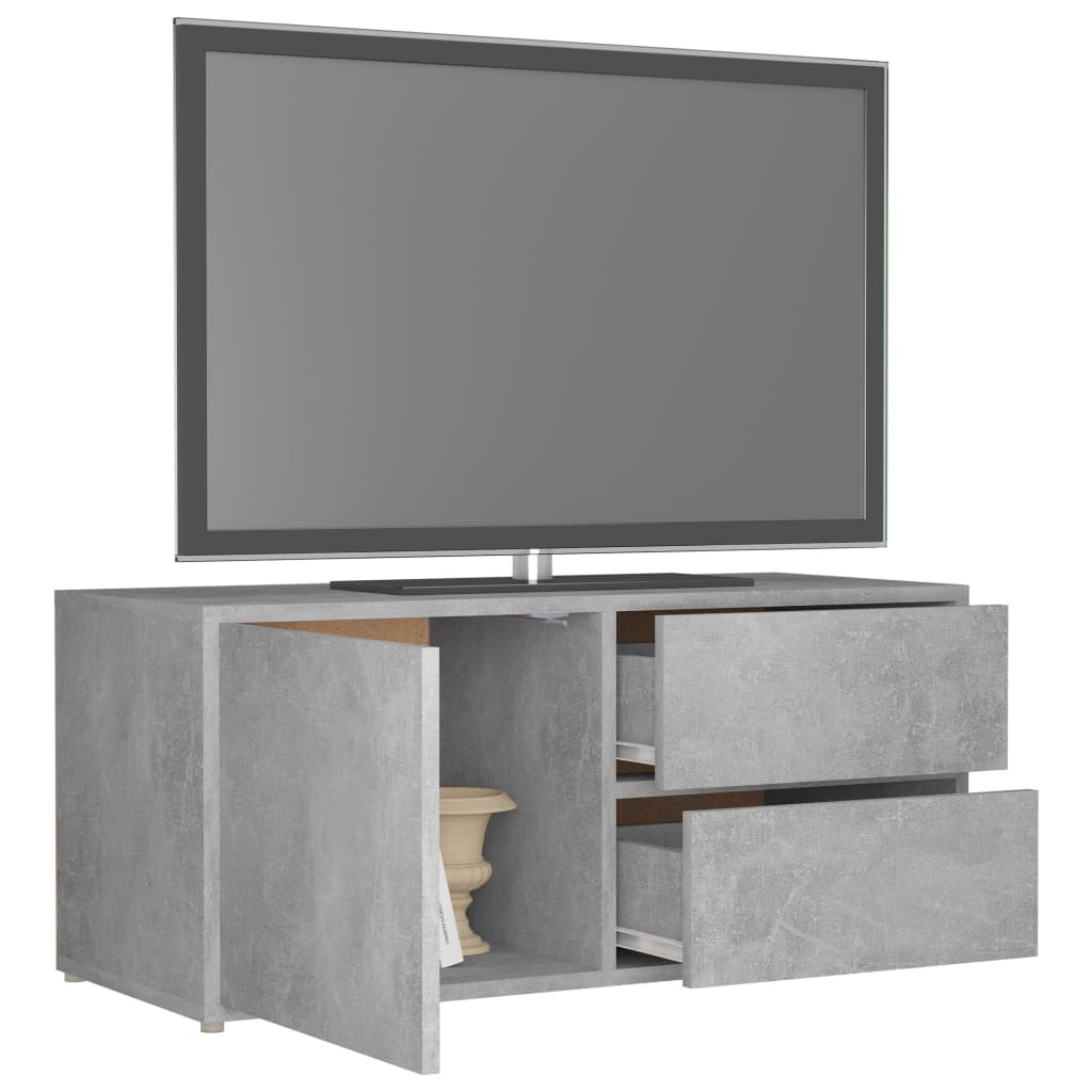 Tv-meubel 80x34x36 cm bewerkt hout eikenkleurig