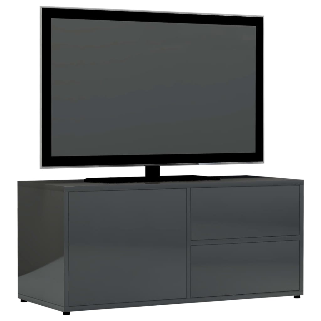 Tv-meubel 80x34x36 cm bewerkt hout eikenkleurig