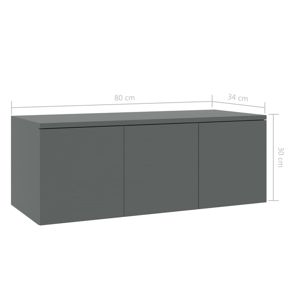 Tv-meubel 80x34x30 cm bewerkt hout