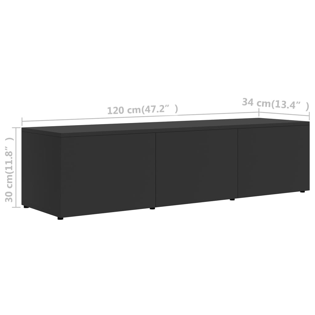 Tv-meubel 120x34x30 cm bewerkt hout eikenkleurig