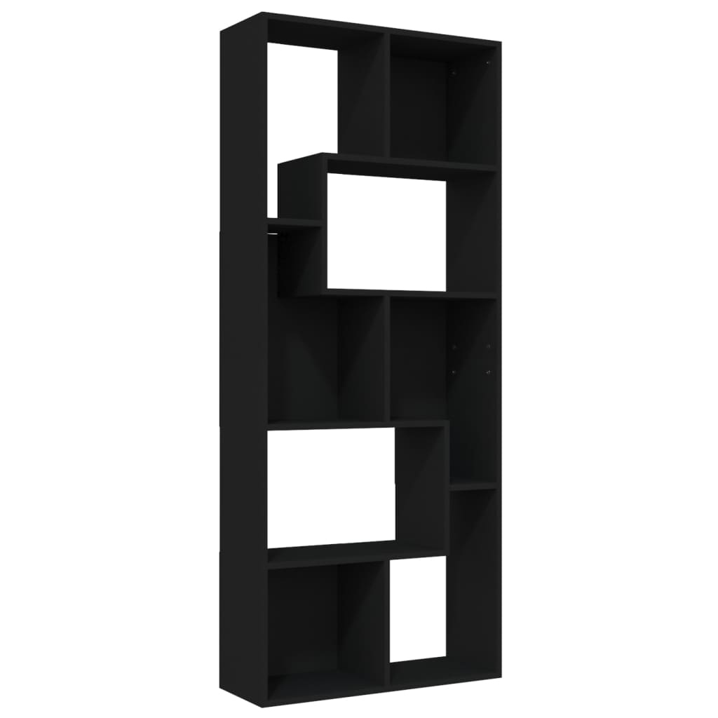 Boekenkast 67x24x161 cm bewerkt hout eikenkleurig