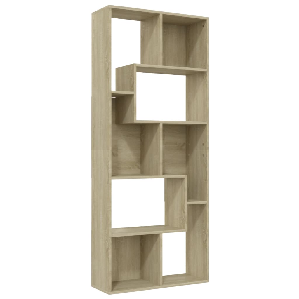 Boekenkast 67x24x161 cm bewerkt hout