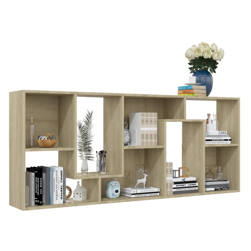 Boekenkast 67x24x161 cm bewerkt hout