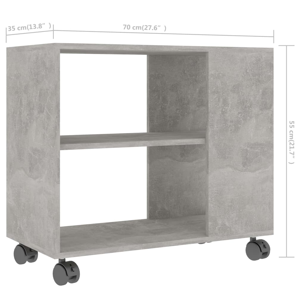 Bijzettafel 70x35x55 cm bewerkt hout