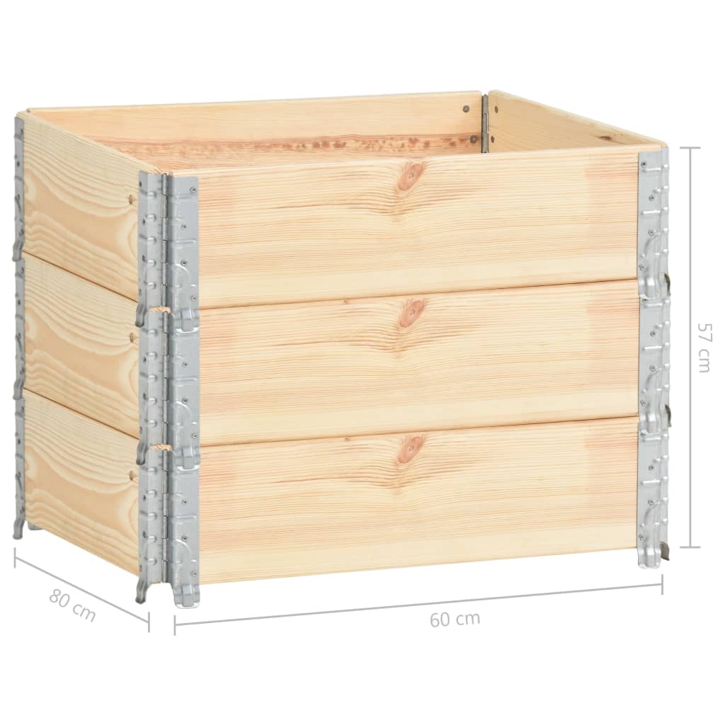 Palletopzetrand 60x80 cm massief grenenhout