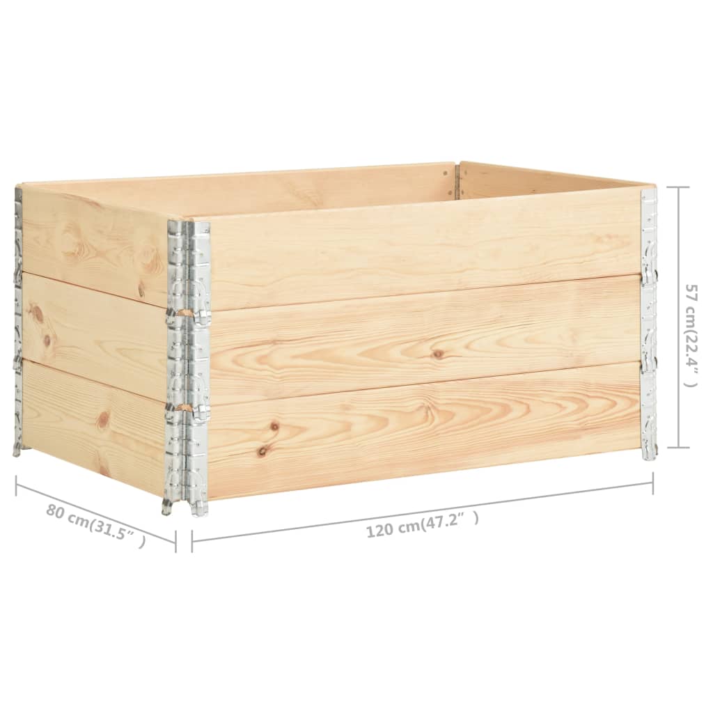 Palletopzetrand 60x80 cm massief grenenhout