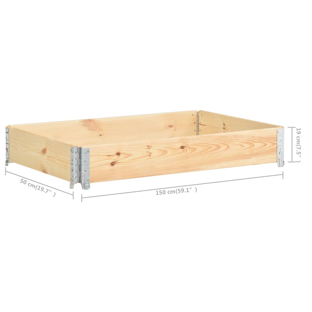 Palletopzetrand 60x80 cm massief grenenhout