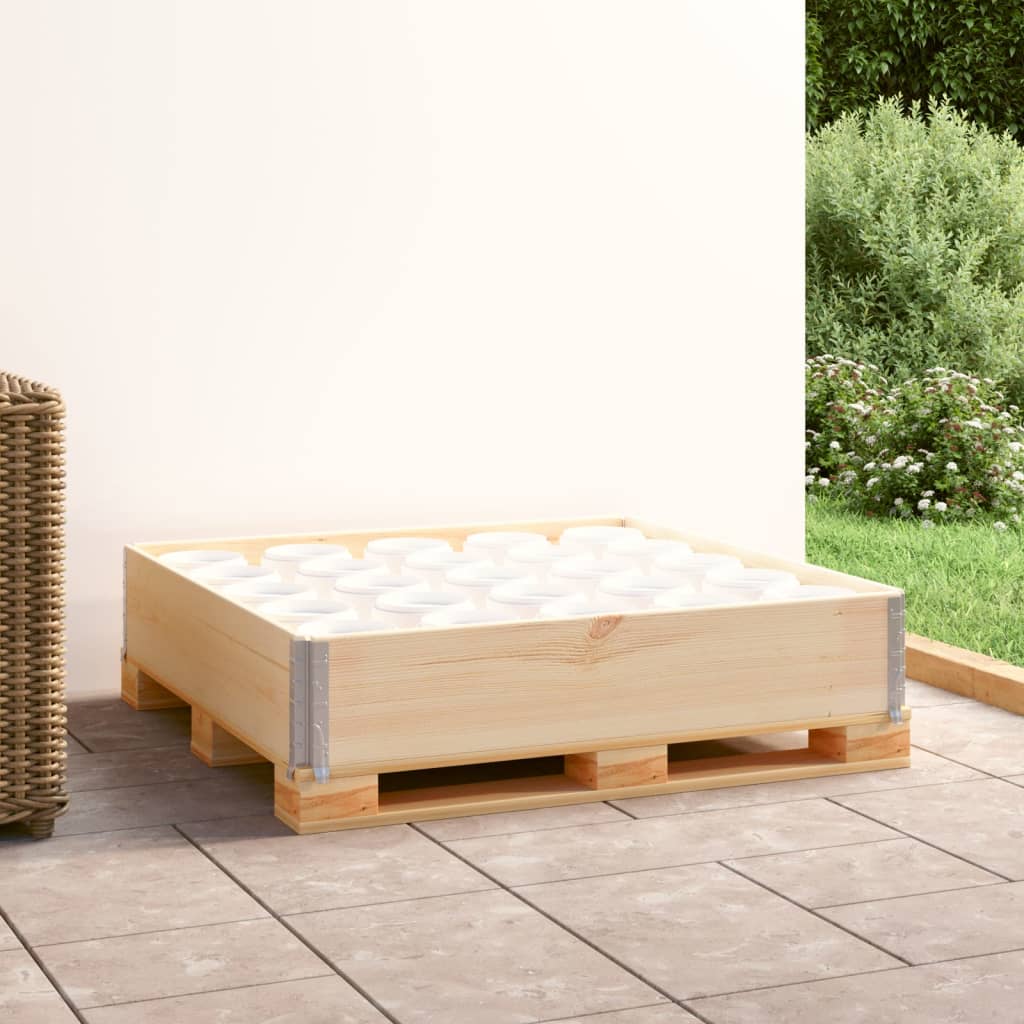 Palletopzetrand 60x80 cm massief grenenhout