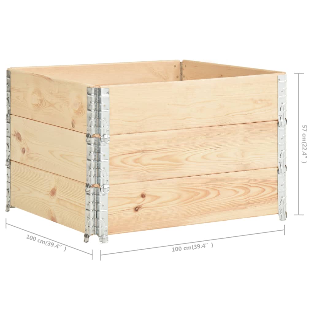 Palletopzetrand 60x80 cm massief grenenhout