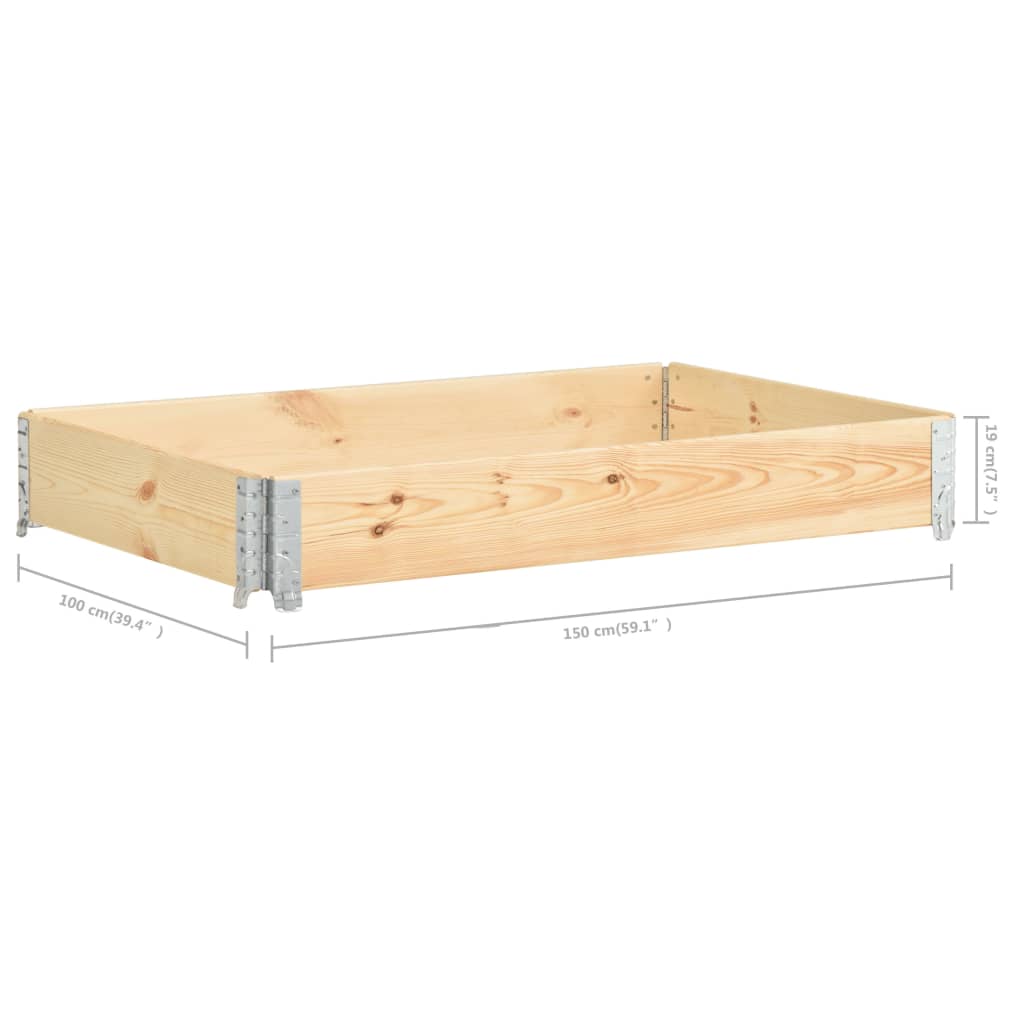 Palletopzetrand 60x80 cm massief grenenhout