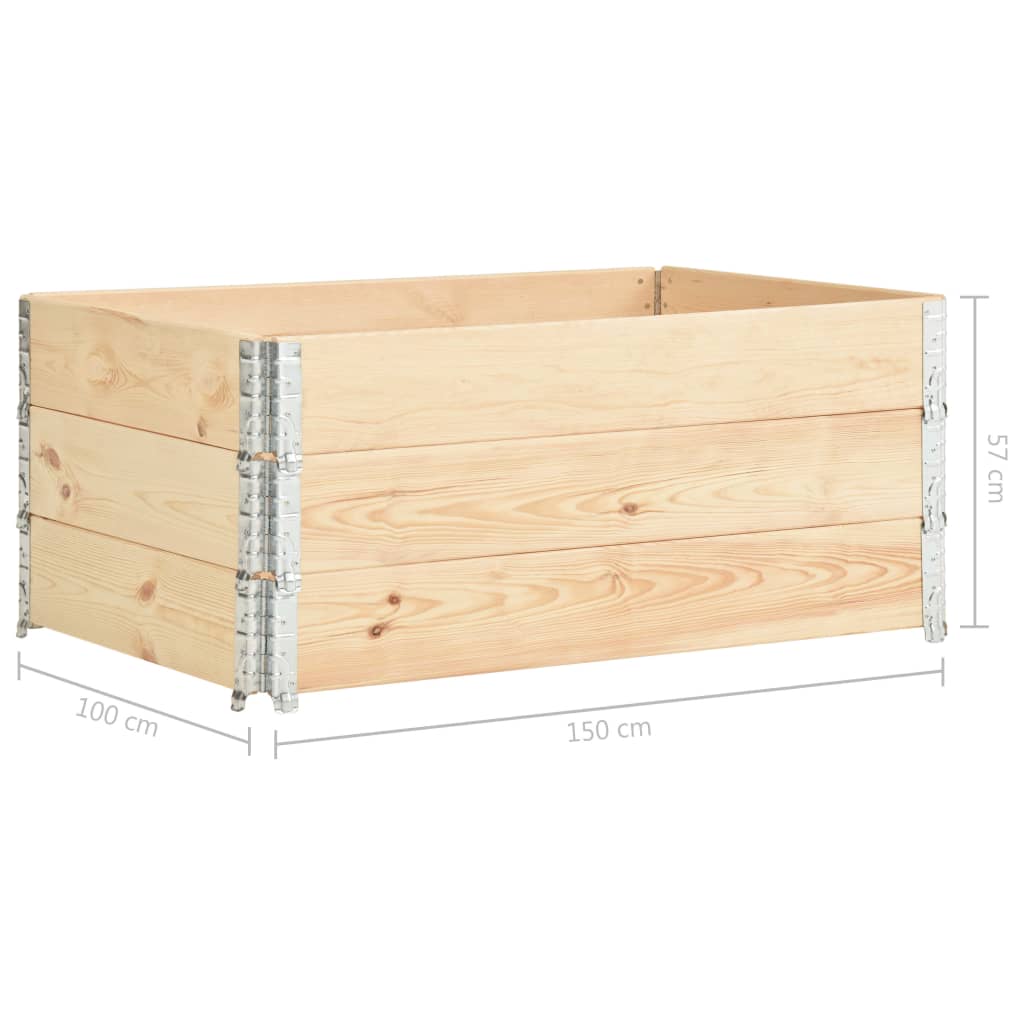 Palletopzetrand 60x80 cm massief grenenhout