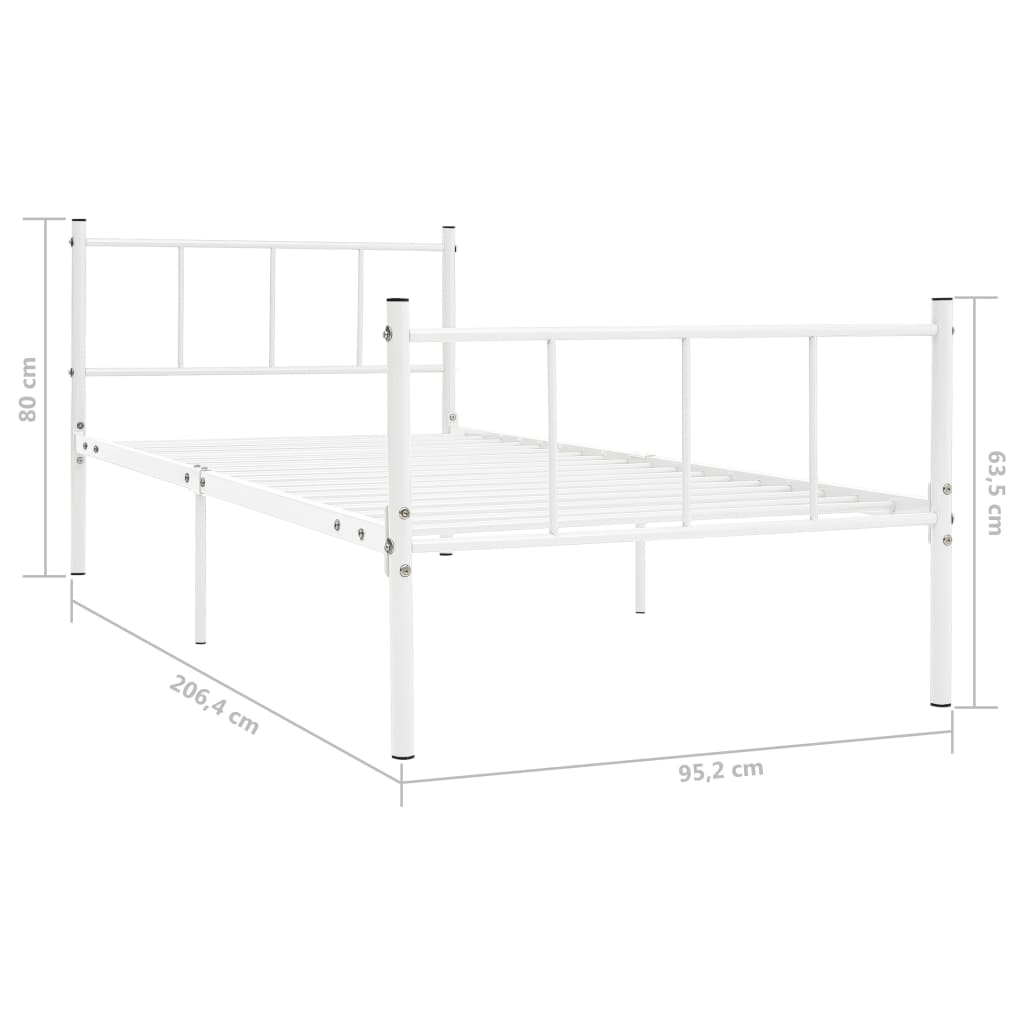 Bedframe metaal 180x200 cm