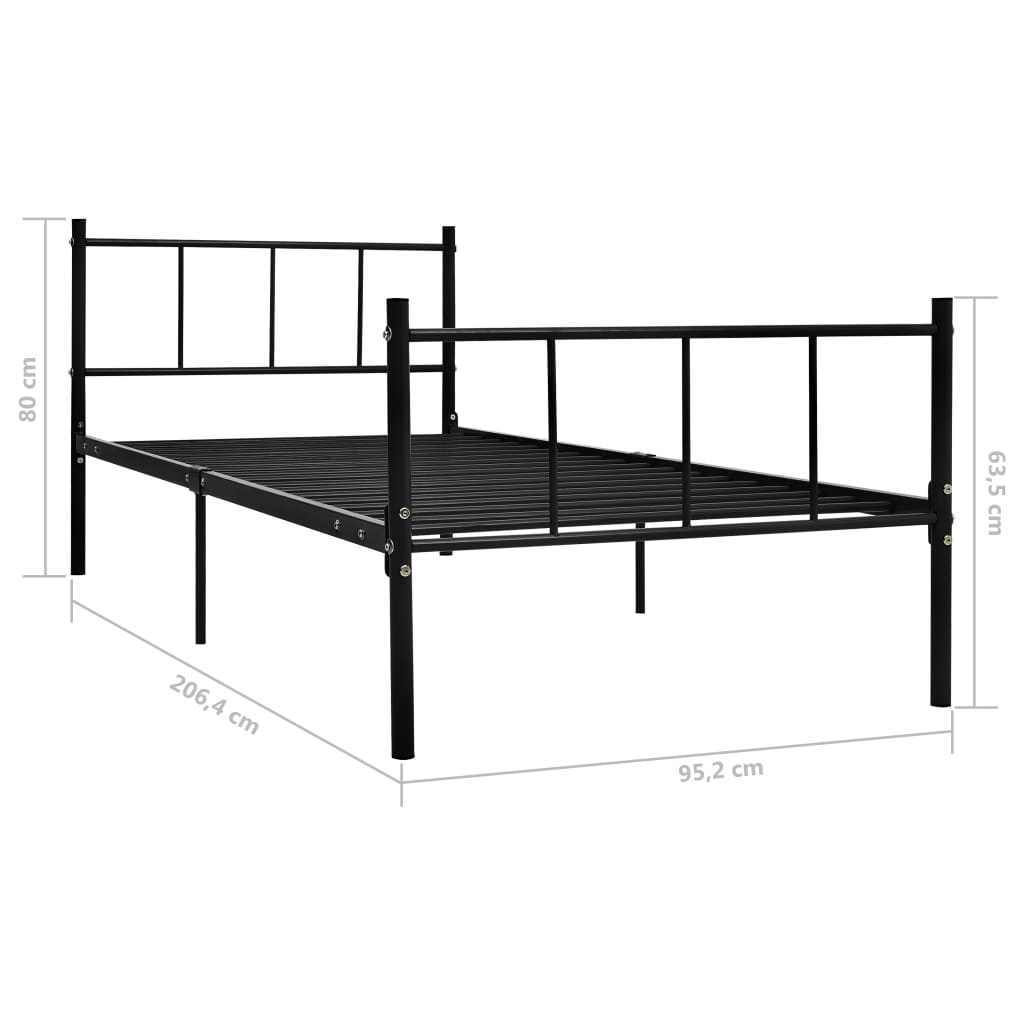 Bedframe metaal 180x200 cm