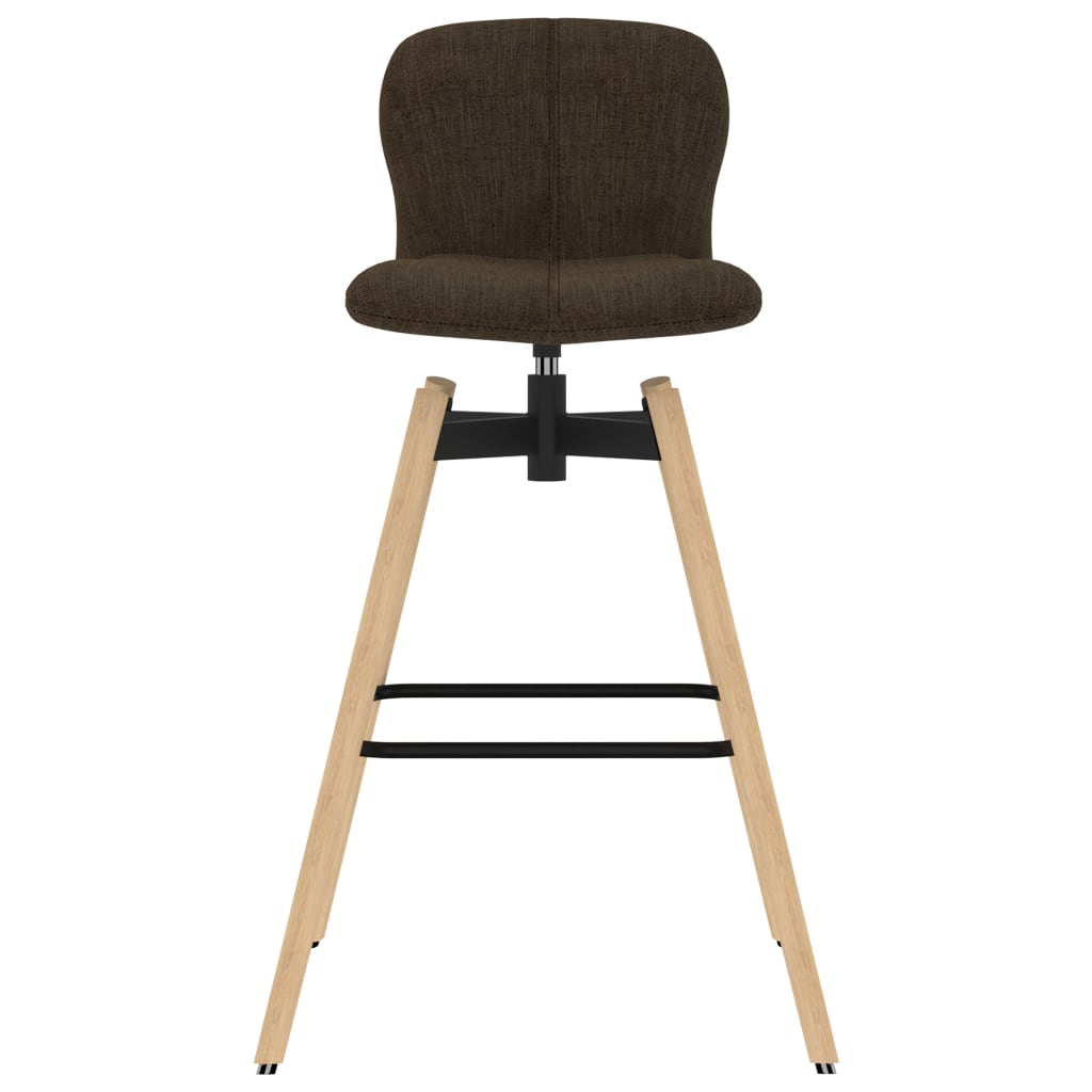 Barstoelen draaibaar 2 st stof