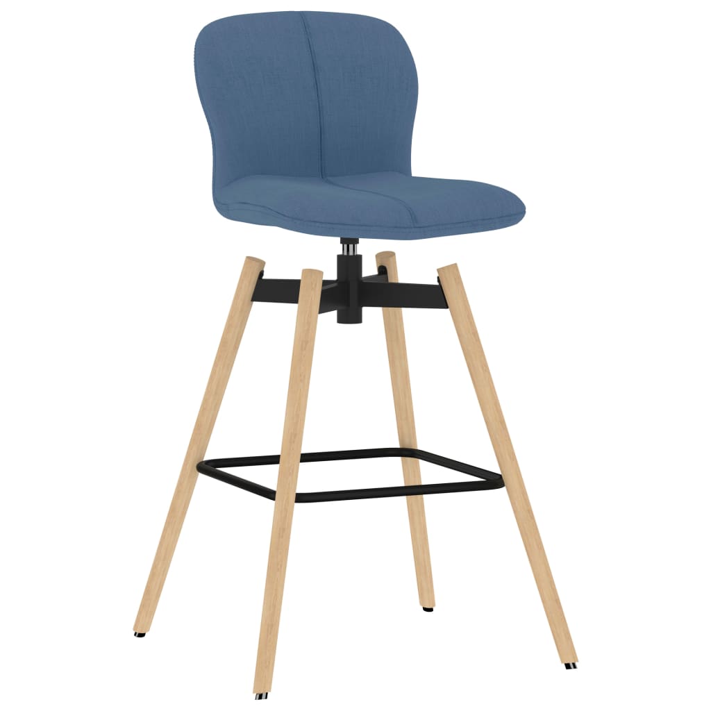 Barstoelen draaibaar 2 st stof