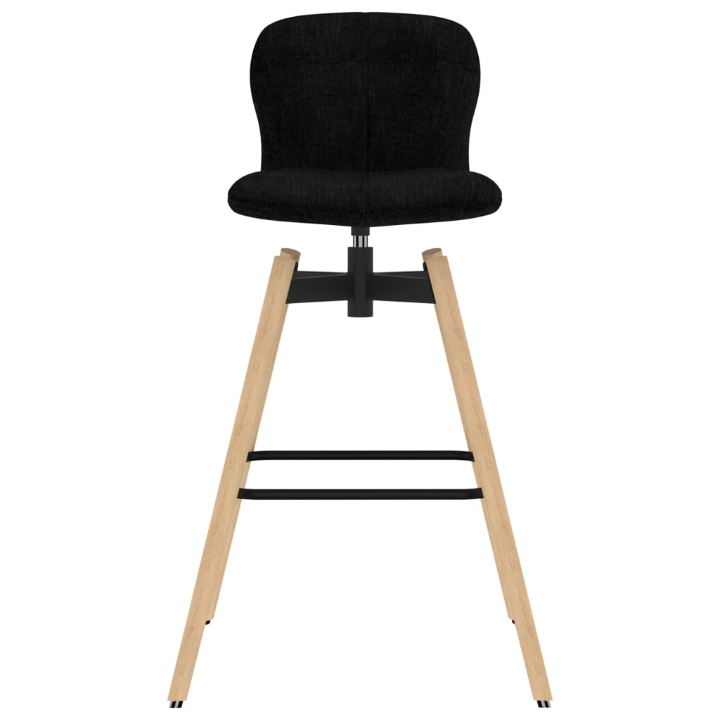 Barstoelen draaibaar 2 st stof