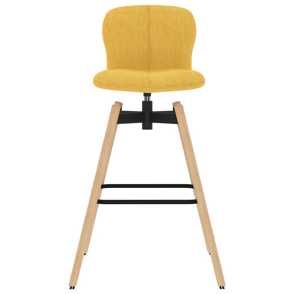 Barstoelen draaibaar 2 st stof