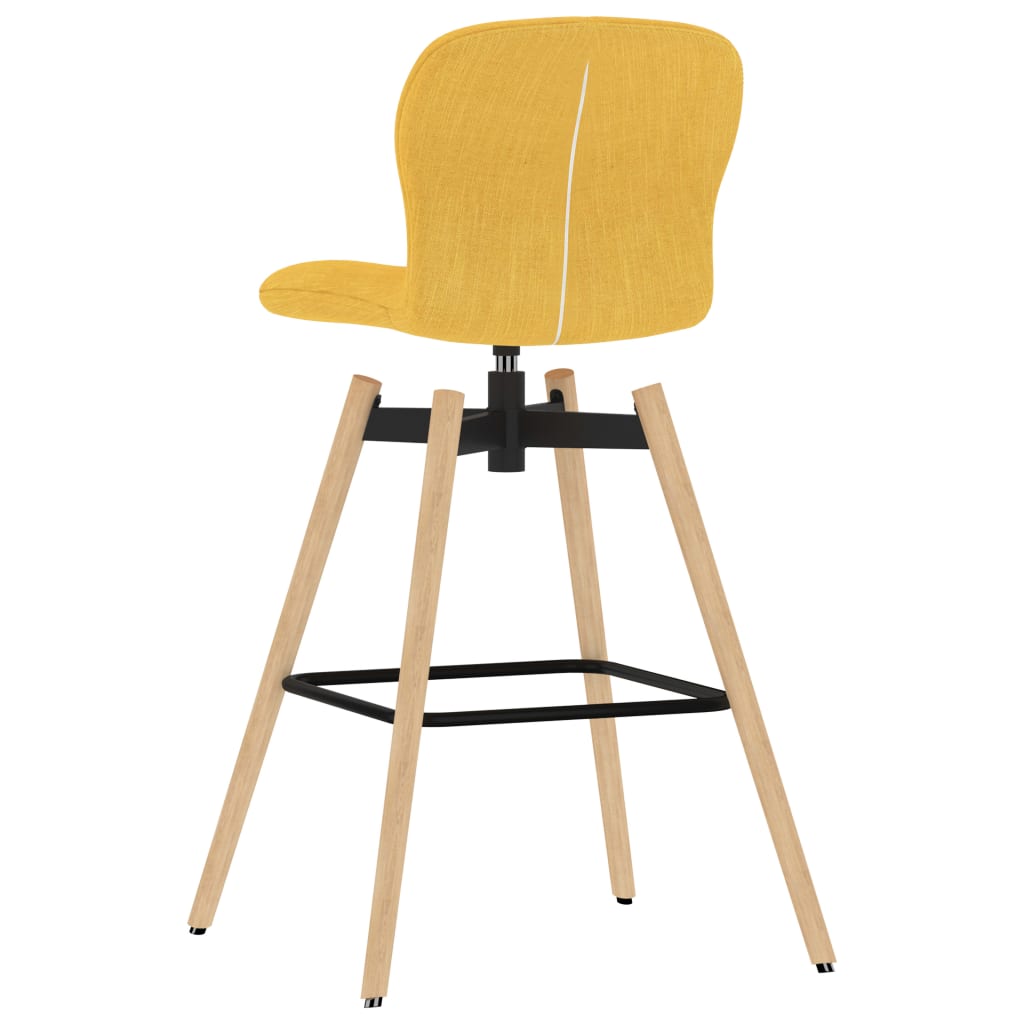 Barstoelen draaibaar 2 st stof