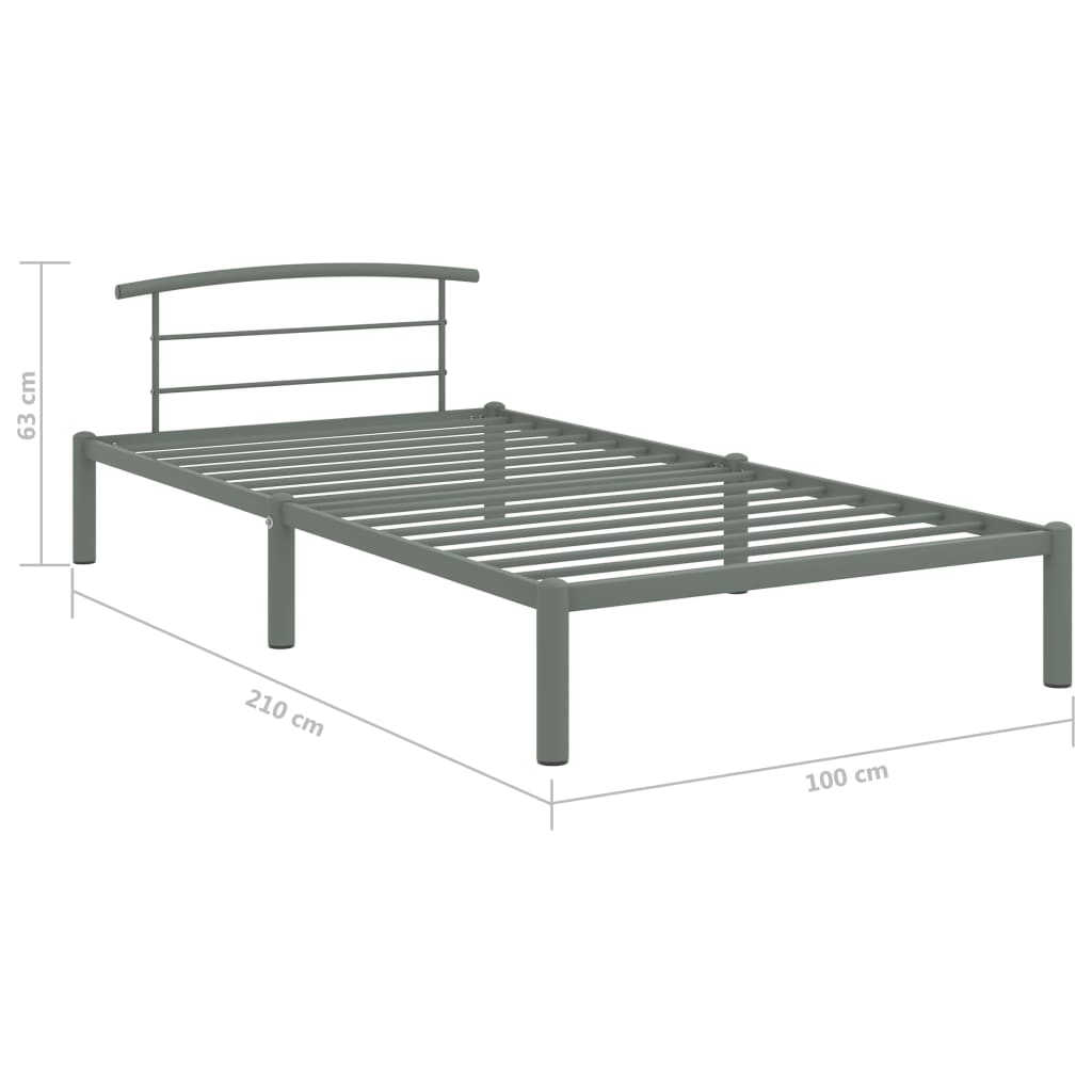 Bedframe metaal 200x200 cm