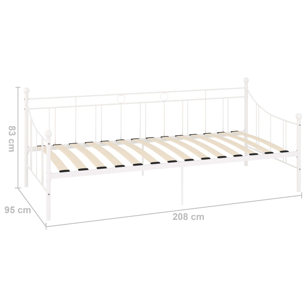 Slaapbankframe metaal 90x200 cm