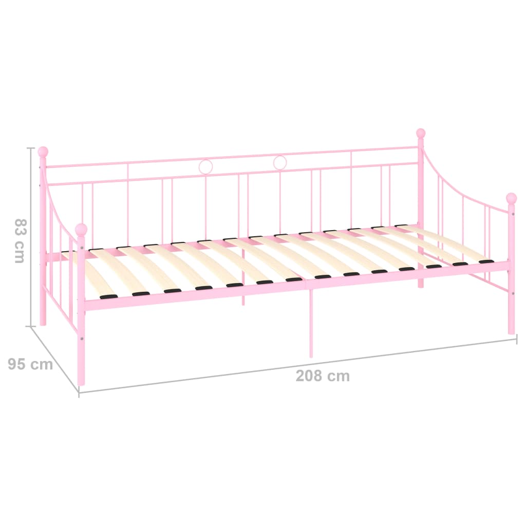 Slaapbankframe metaal 90x200 cm