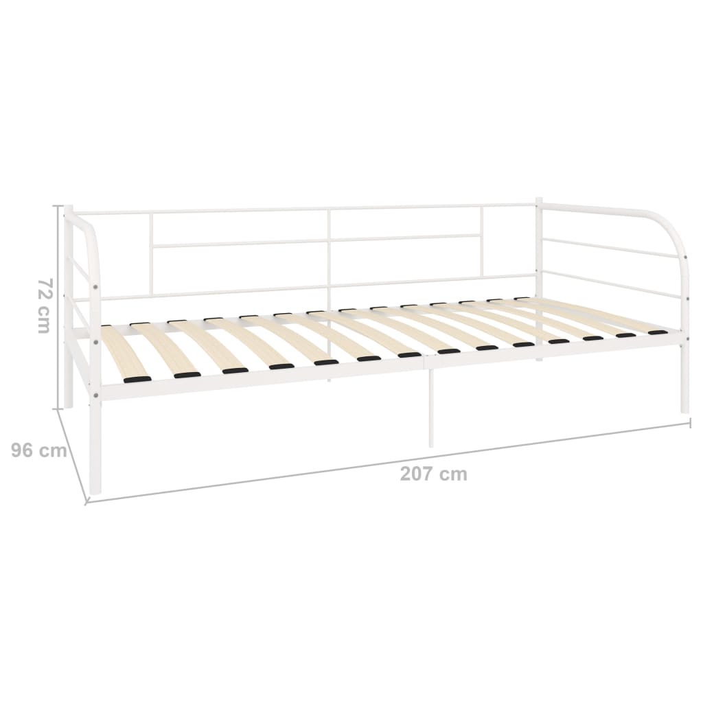 Bedbankframe metaal 90x200 cm