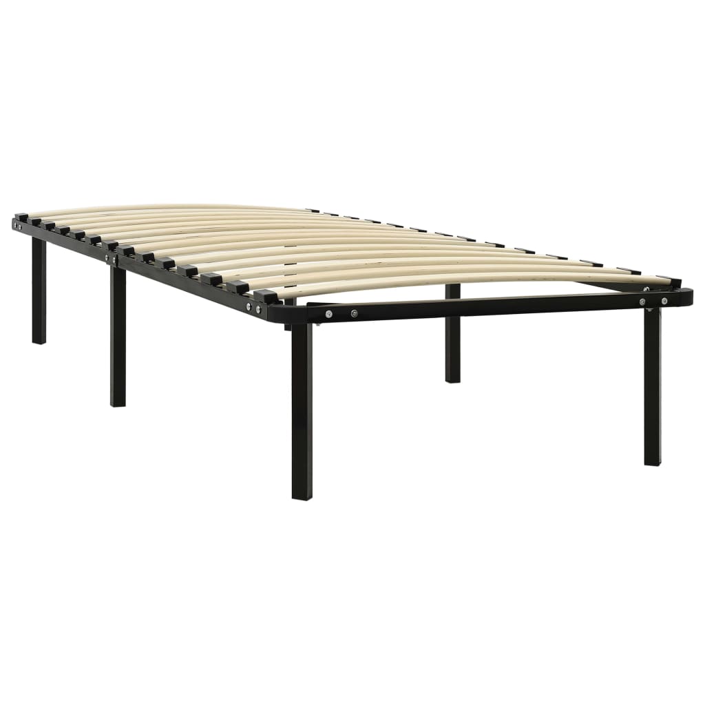 Bedframe metaal zwart 90x200 cm