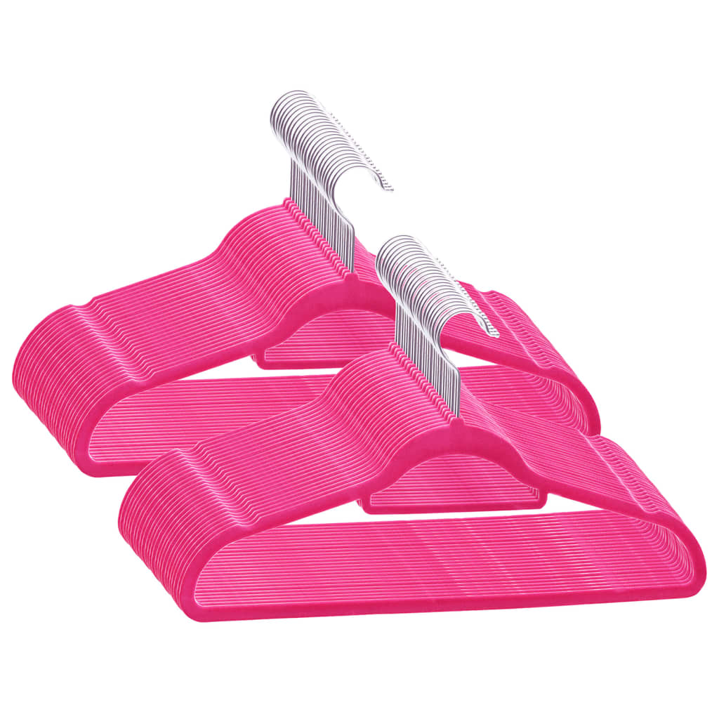 50-delige Kledinghangerset anti-slip fluweel