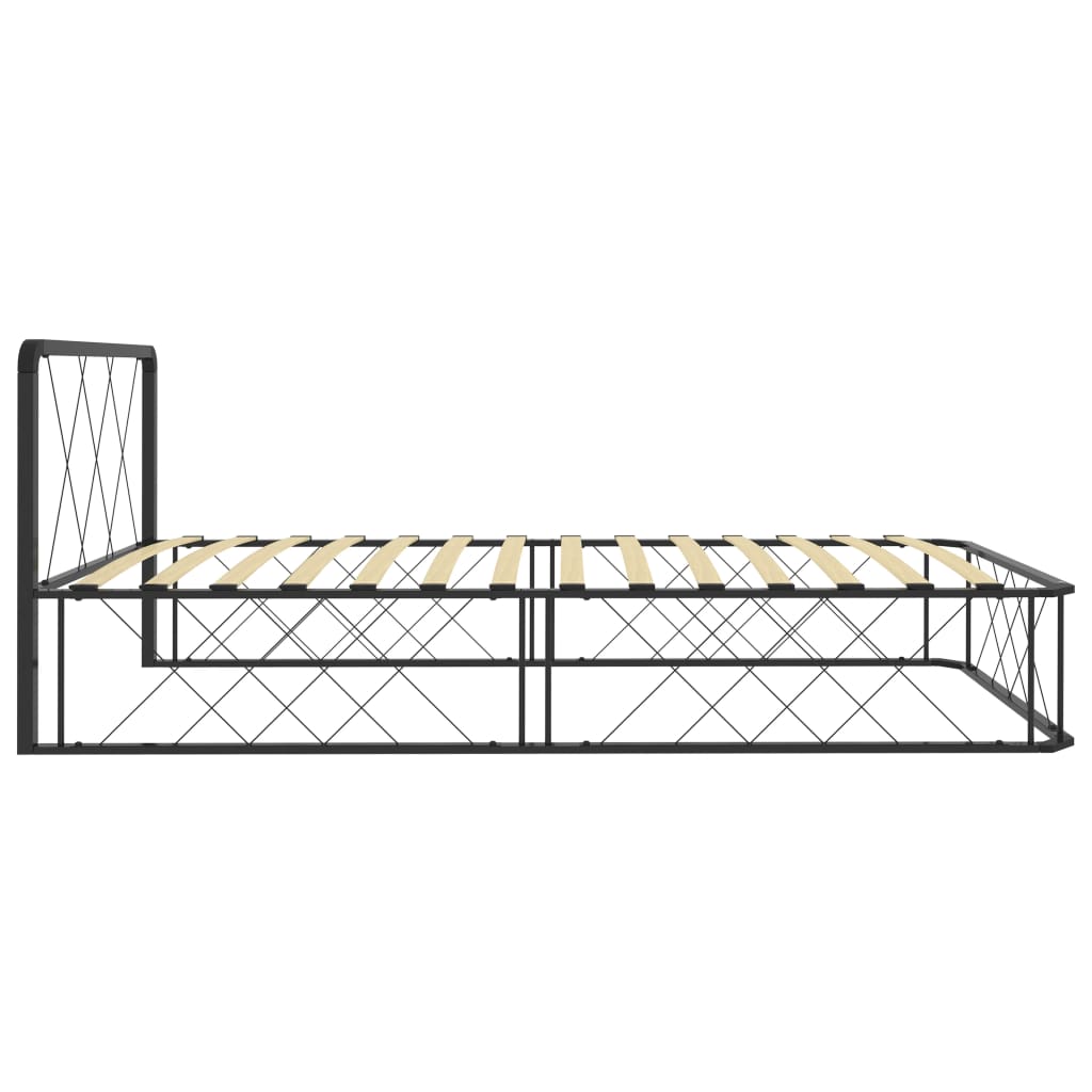 Bedframe metaal wit 200x200 cm