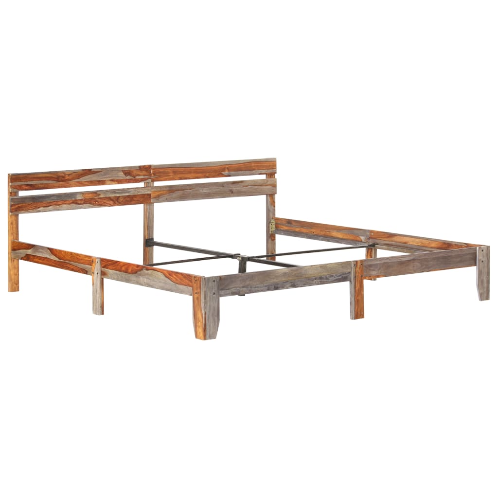 Bedframe massief sheeshamhout 200x200 cm