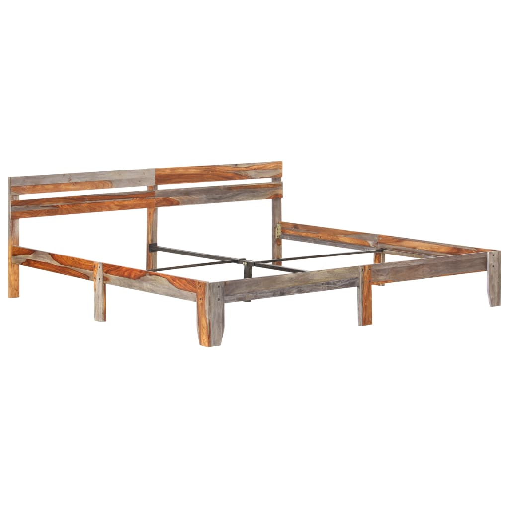 Bedframe massief sheeshamhout 200x200 cm