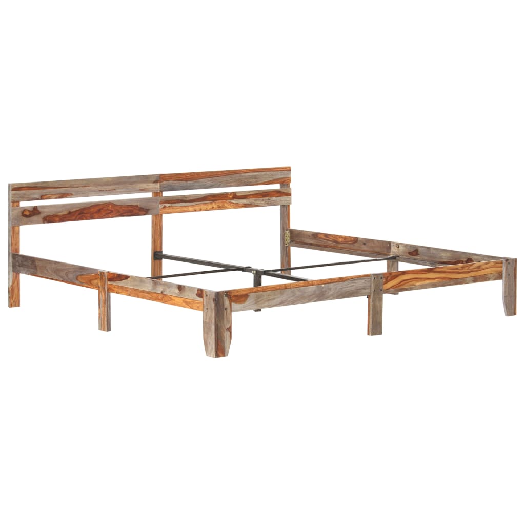 Bedframe massief sheeshamhout 200x200 cm